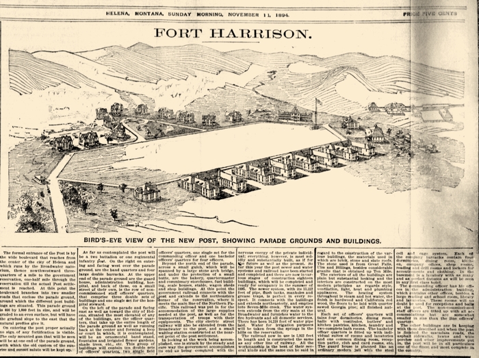 Fort Harrison Montana Map Fort William Henry Harrison